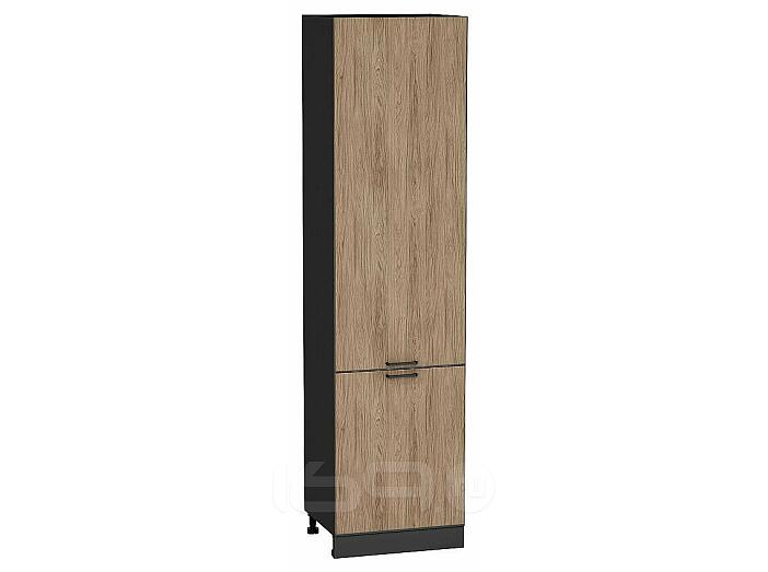 Шкаф пенал с 2-мя дверцами Флэт Natural Casella Oak 2S/Graphite 2336*600*574