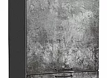 Шкаф пенал с 2-мя дверцами Флэт Temple Stone 2S/Graphite 2132*600*574