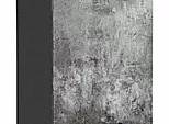 Шкаф пенал с 2-мя дверцами Флэт Temple Stone 2S/Graphite 2336*400*574