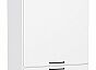 Шкаф пенал с 2-мя дверцами Флэт White In 2S/Белый 2132*600*574