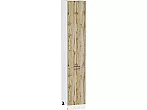 Шкаф пенал с 2-мя дверцами Флэт Wotan Oak 2S/Белый 2336*400*574