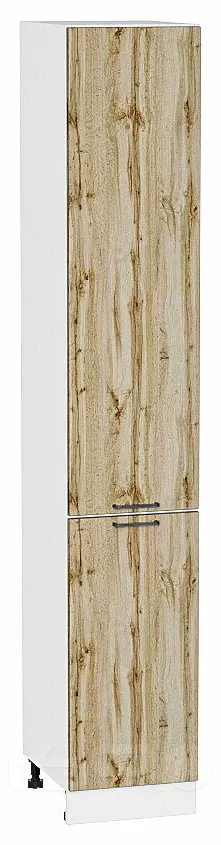 Шкаф пенал с 2-мя дверцами Флэт Wotan Oak 2S/Белый 2336*400*574