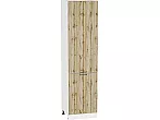 Шкаф пенал с 2-мя дверцами Флэт Wotan Oak 2S/Белый 2336*600*574
