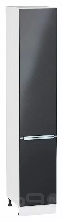 Шкаф пенал с 2-мя дверцами Фьюжн Anthracite Белый 2132*400*576