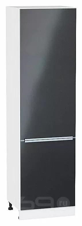 Шкаф пенал с 2-мя дверцами Фьюжн Anthracite Белый 2132*600*576