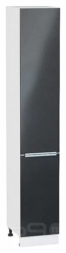 Шкаф пенал с 2-мя дверцами Фьюжн Anthracite Белый 2336*400*576