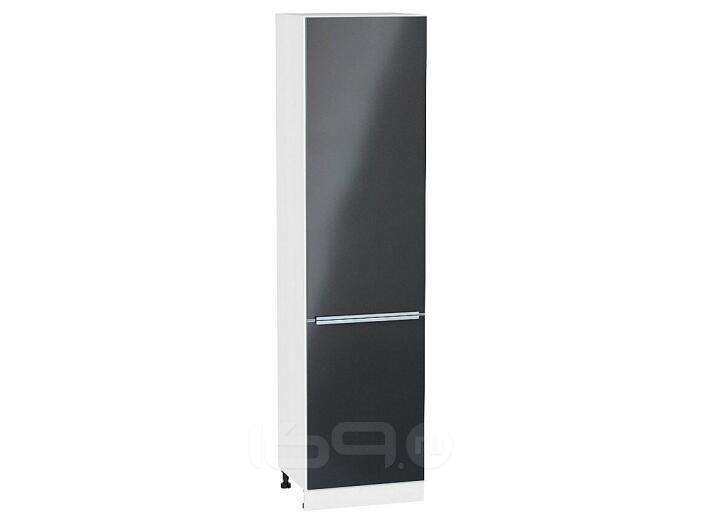 Шкаф пенал с 2-мя дверцами Фьюжн Anthracite Белый 2336*600*576