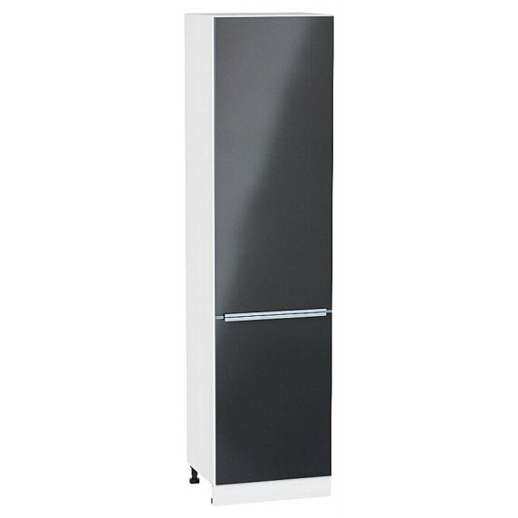 Шкаф пенал с 2-мя дверцами Фьюжн Anthracite Белый 2336*600*576