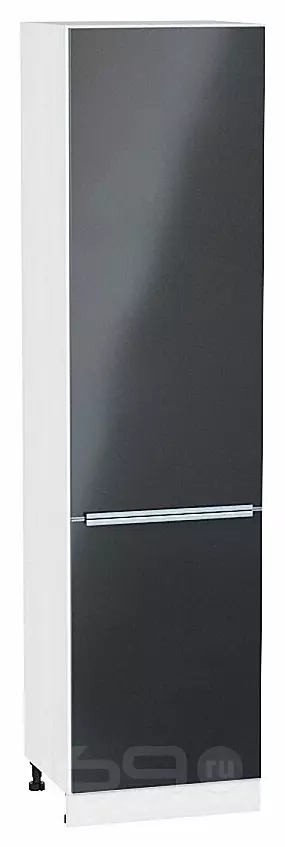 Шкаф пенал с 2-мя дверцами Фьюжн Anthracite Белый 2336*600*576