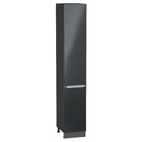Шкаф пенал с 2-мя дверцами Фьюжн Anthracite Graphite 2336*400*576