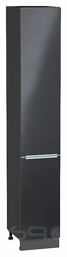 Шкаф пенал с 2-мя дверцами Фьюжн Anthracite Graphite 2336*400*576