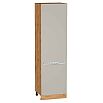 Шкаф пенал с 2-мя дверцами Фьюжн Clay Silk/Дуб Вотан 2132*600*576
