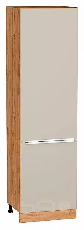 Шкаф пенал с 2-мя дверцами Фьюжн Cream Silk/Дуб Вотан 2132*600*576