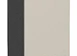 Шкаф пенал с 2-мя дверцами Фьюжн Cream Silk/Graphite 2132*400*576