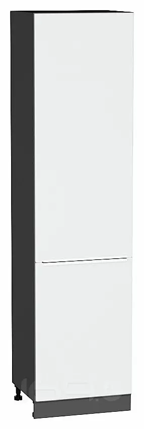 Шкаф пенал с 2-мя дверцами Фьюжн Silky White Graphite 2336*600*576