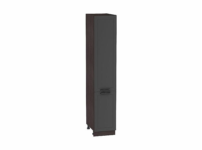 Шкаф пенал с 2-мя дверцами Глетчер 400Н (для верхних шкафов высотой 920) Маренго Силк-Венге