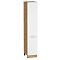 Шкаф пенал с 2-мя дверцами Квадро Белый/Дуб Вотан 2132*400*577
