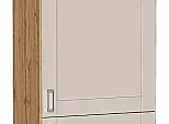 Шкаф пенал с 2-мя дверцами Лофт Cream Silk/Дуб Вотан 2132*600*576