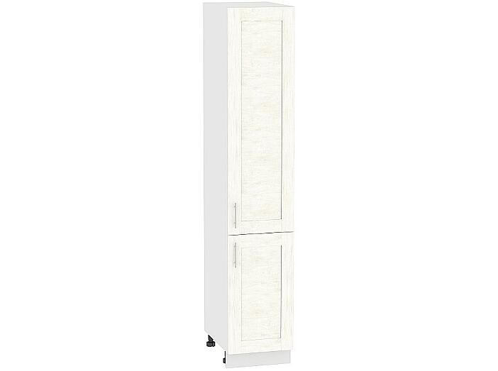 Шкаф пенал с 2-мя дверцами Лофт ШП 400 (для верхних шкафов высотой 720) Nordic Oak-Белый
