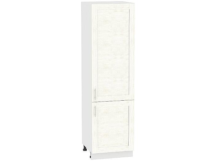 Шкаф пенал с 2-мя дверцами Лофт ШП 600 (для верхних шкафов высотой 720) Nordic Oak-Белый