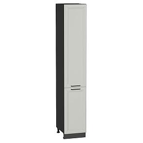 Шкаф пенал с 2-мя дверцами Нео Grey Silk/Graphite 2336*400*576