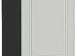 Шкаф пенал с 2-мя дверцами Нео Grey Silk/Graphite 2336*400*576