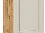 Шкаф пенал с 2-мя дверцами Нео (Каркас П 400) Cream Silk/Дуб Вотан 2132*400*576