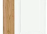 Шкаф пенал с 2-мя дверцами Нео (Каркас П 400) White Silk/Дуб Вотан 2132*400*576