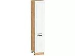 Шкаф пенал с 2-мя дверцами Нео (Каркас П 400) White Silk/Дуб Вотан 2132*400*576