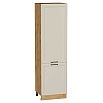Шкаф пенал с 2-мя дверцами Нео (Каркас П 600) Cream Silk/Дуб Вотан 2132*600*576