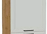 Шкаф пенал с 2-мя дверцами Нео (Каркас П 600) Grey Silk/Дуб Вотан 2132*600*576