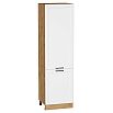 Шкаф пенал с 2-мя дверцами Нео (Каркас П 600) White Silk/Дуб Вотан 2132*600*576