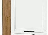 Шкаф пенал с 2-мя дверцами Нео (Каркас П 600) White Silk/Дуб Вотан 2132*600*576