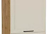 Шкаф пенал с 2-мя дверцами Нео (Каркас П 600Н) Cream Silk/Дуб Вотан 2336*600*576