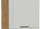 Шкаф пенал с 2-мя дверцами Нео (Каркас П 600Н) Grey Silk/Дуб Вотан 2336*600*576