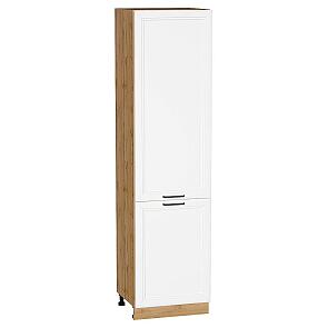 Шкаф пенал с 2-мя дверцами Нео (Каркас П 600Н) White Silk/Дуб Вотан 2336*600*576