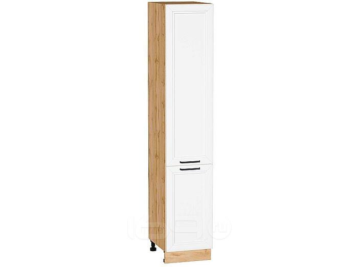 Шкаф пенал с 2-мя дверцами Нео (Каркас ШП 400) White Silk/Дуб Вотан 2132*400*576