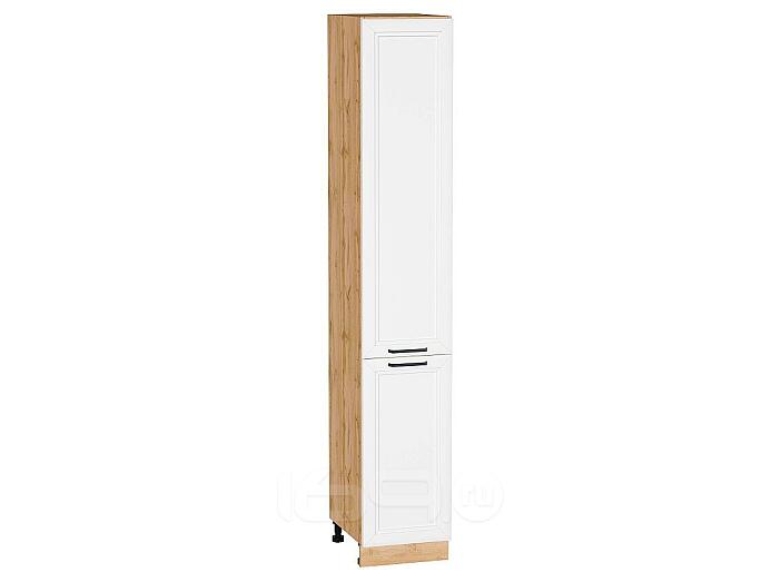 Шкаф пенал с 2-мя дверцами Нео White Silk/Дуб Вотан 2336*400*576