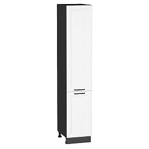 Шкаф пенал с 2-мя дверцами Нео White Silk/Graphite 2132*400*576