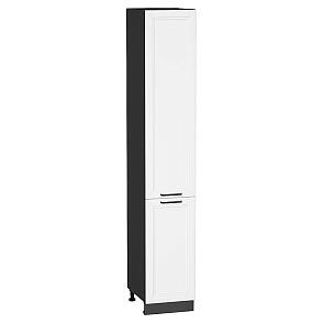 Шкаф пенал с 2-мя дверцами Нео White Silk/Graphite 2336*400*576