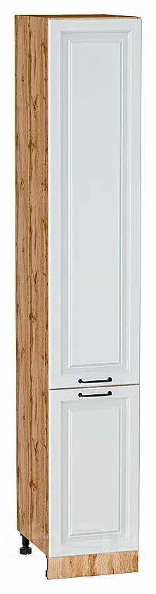 Шкаф пенал с 2-мя дверцами Ницца Blanco/Дуб Вотан 2336*400*574