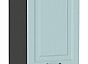 Шкаф пенал с 2-мя дверцами Ницца Голубой/Graphite 2132*400*574