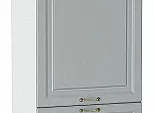 Шкаф пенал с 2-мя дверцами Ницца Графит/Белый 2132*600*574