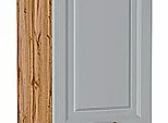Шкаф пенал с 2-мя дверцами Ницца Графит/Дуб Вотан 2132*400*574