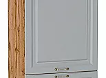 Шкаф пенал с 2-мя дверцами Ницца Графит/Дуб Вотан 2132*600*574