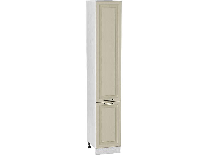 Шкаф пенал с 2-мя дверцами Ницца П 400Н (для верхних шкафов высотой 920) Дуб крем-Белый