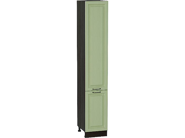 Шкаф пенал с 2-мя дверцами Ницца П 400Н (для верхних шкафов высотой 920) Дуб оливковый-Венге