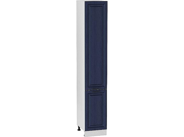 Шкаф пенал с 2-мя дверцами Ницца П 400Н (для верхних шкафов высотой 920) Дуб синий-Белый