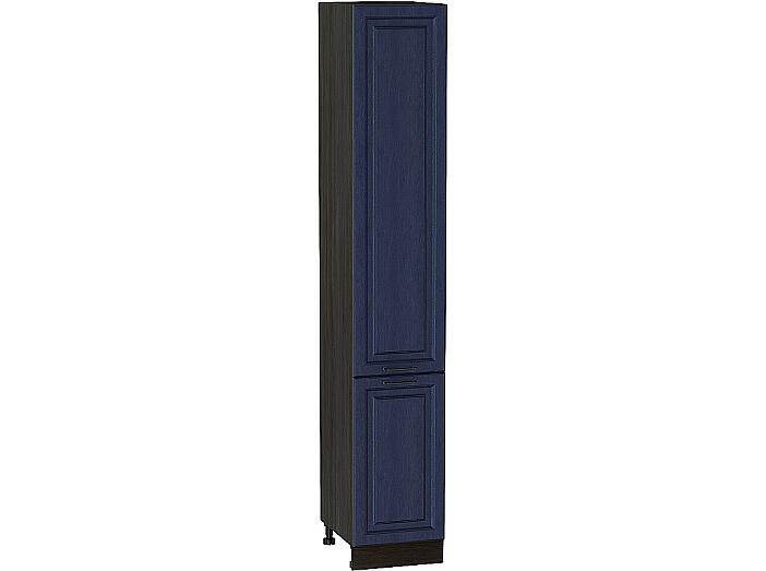 Шкаф пенал с 2-мя дверцами Ницца П 400Н (для верхних шкафов высотой 920) Дуб синий-Венге
