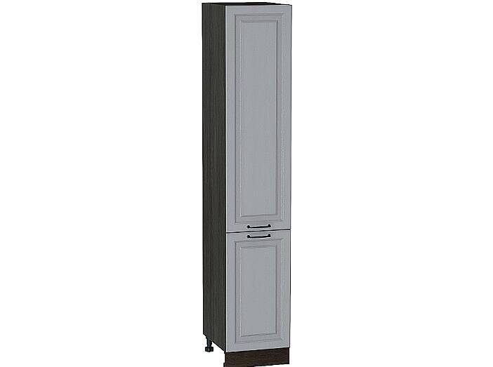 Шкаф пенал с 2-мя дверцами Ницца ШП 400 (для верхних шкафов высотой 720) Дуб серый-Венге